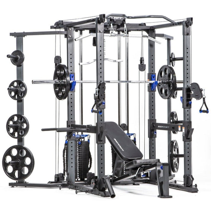 BodyCraft RFT Pro Power Rack and Functional Trainer Two 150lb Weight Stacks